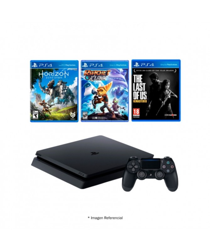 Play Station 4 Hits Bundle 500gb Includes 3 Games + 1 Subscription for 3 months
