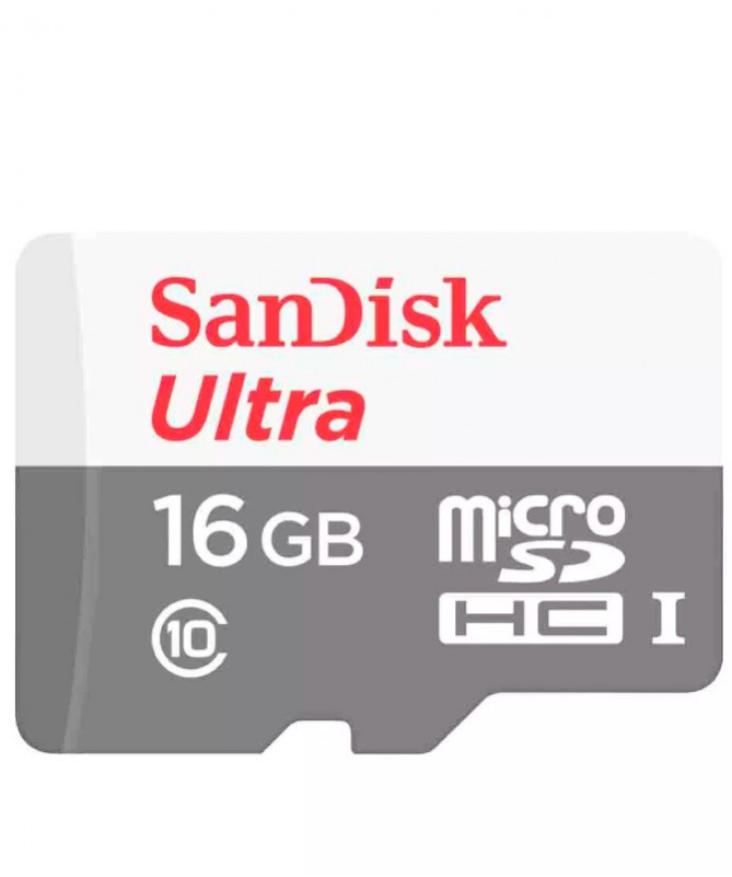 Memory Micro Sd 16gb Sandisk Ultra Class 10 Sdxc 48mb / s