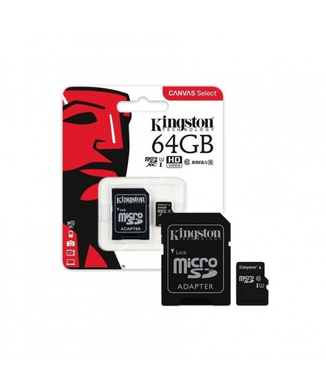 Kingston 64gb Class 10 Microsdx Micro Sd Memory