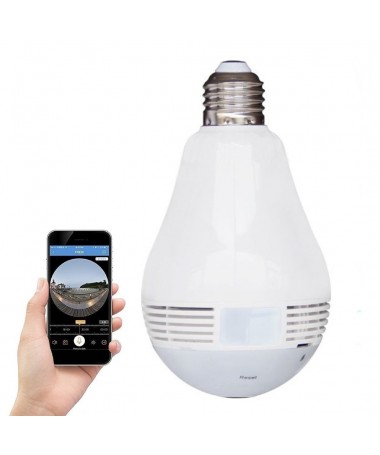 IP Camera Bulb Shape 360 ° Panoramic WiFi, JAS130-F12