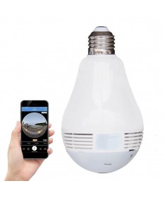 IP Camera Bulb Shape 360 ° Panoramic WiFi, JAS130-F12