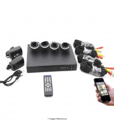 Complete Security Kit With 4 Ip Cameras